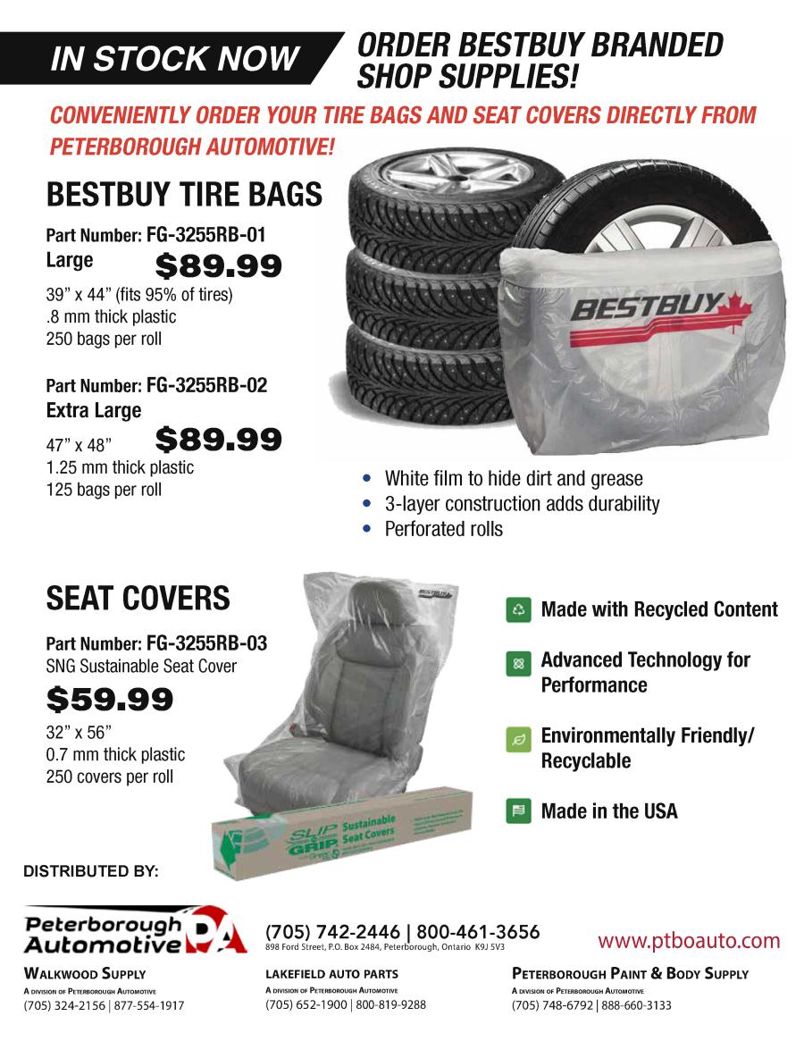 Bestbuy Tire Bags and Seat Covers - Fall 2024