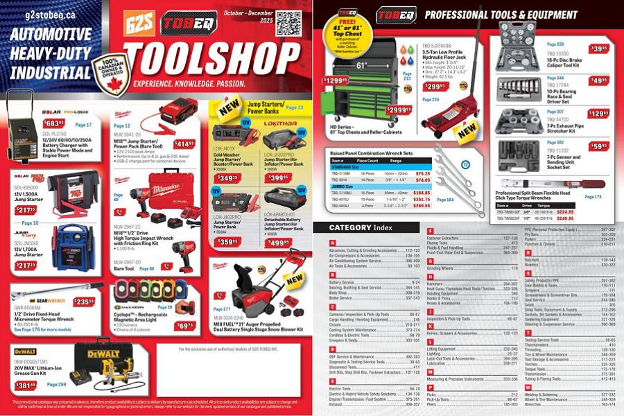 G2S Tobeq Toolshop Flyer - October-December 2025 - Page 1 and 420