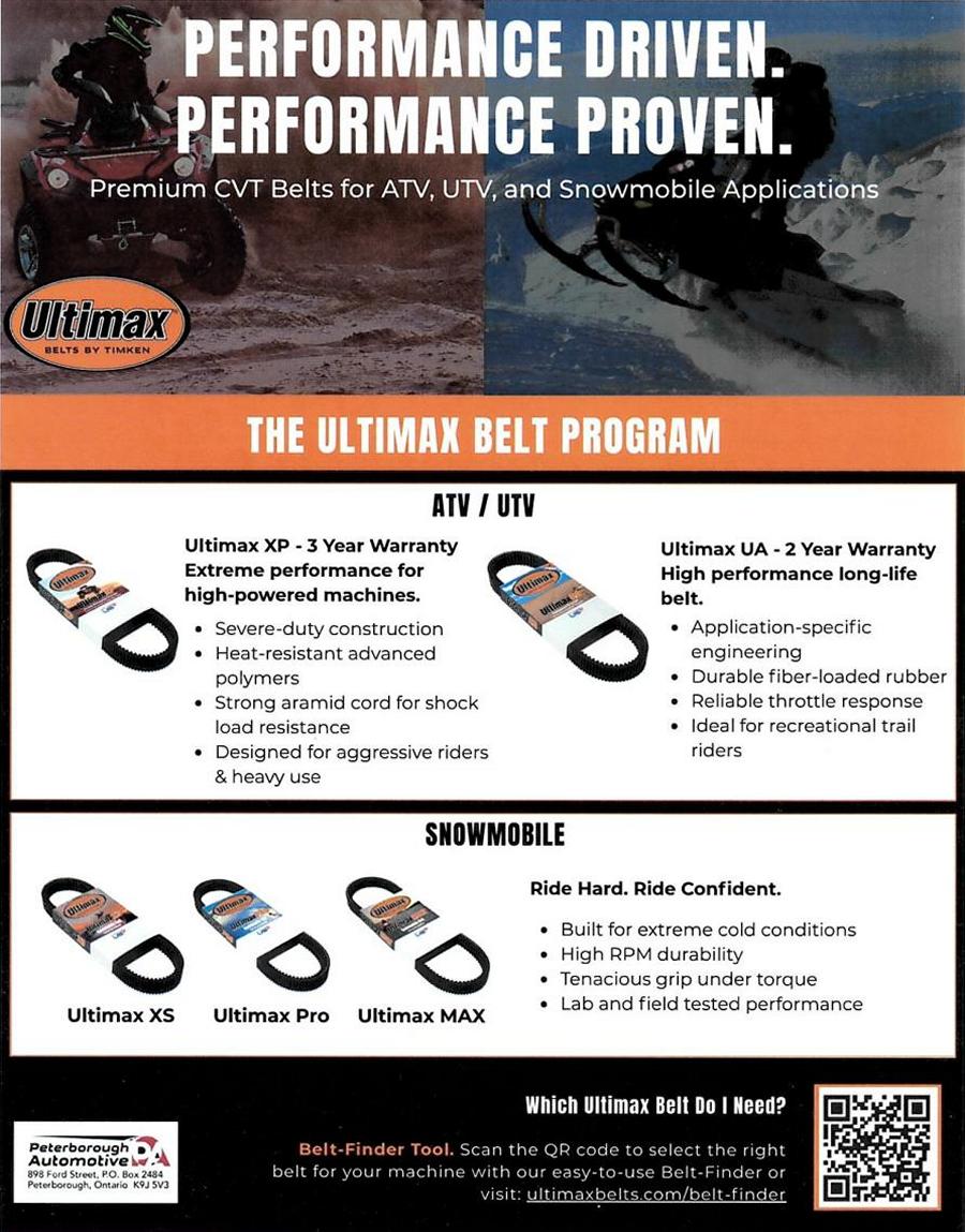 Ultimax Belt Program Flyer