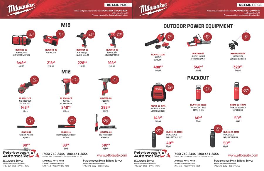 Milwaukee Spring Deals - Page 3 and 4